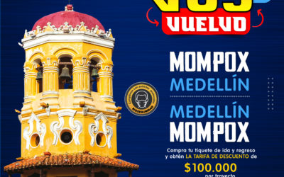 Voy y vuelvo Mompox Medellín y Medellín Mompox