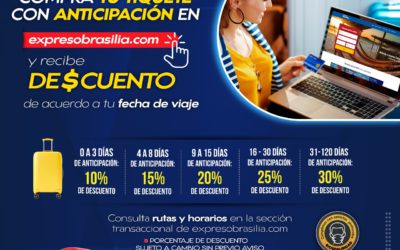 COMPRA CON ANTICIPACIÓN Y RECIBE HASTA EL 30% DE DESCUENTO